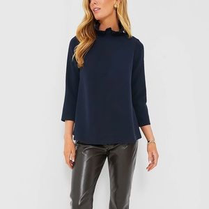 Tuckernuck Navy Faye Blouse